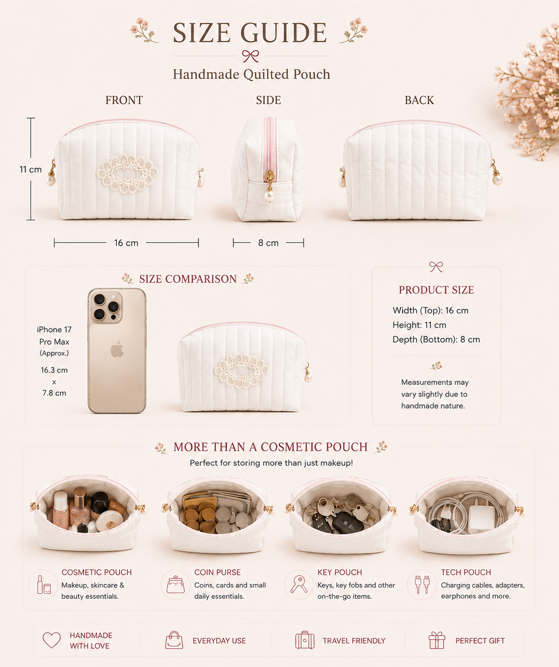 Rose Whisper Pouch