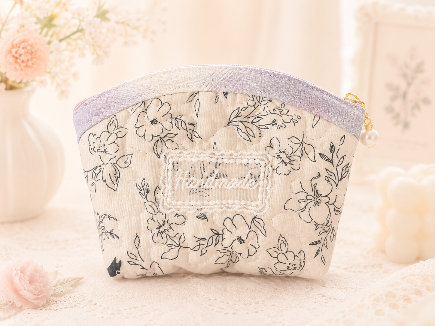 Lilac Garden Pouch